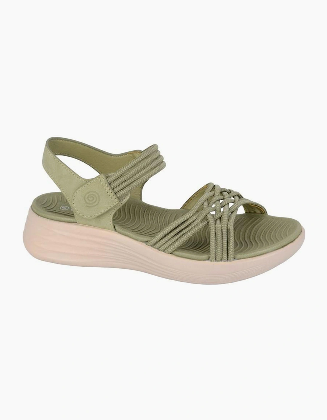 Cipriata Ciela Womens Crossover Sandals Green