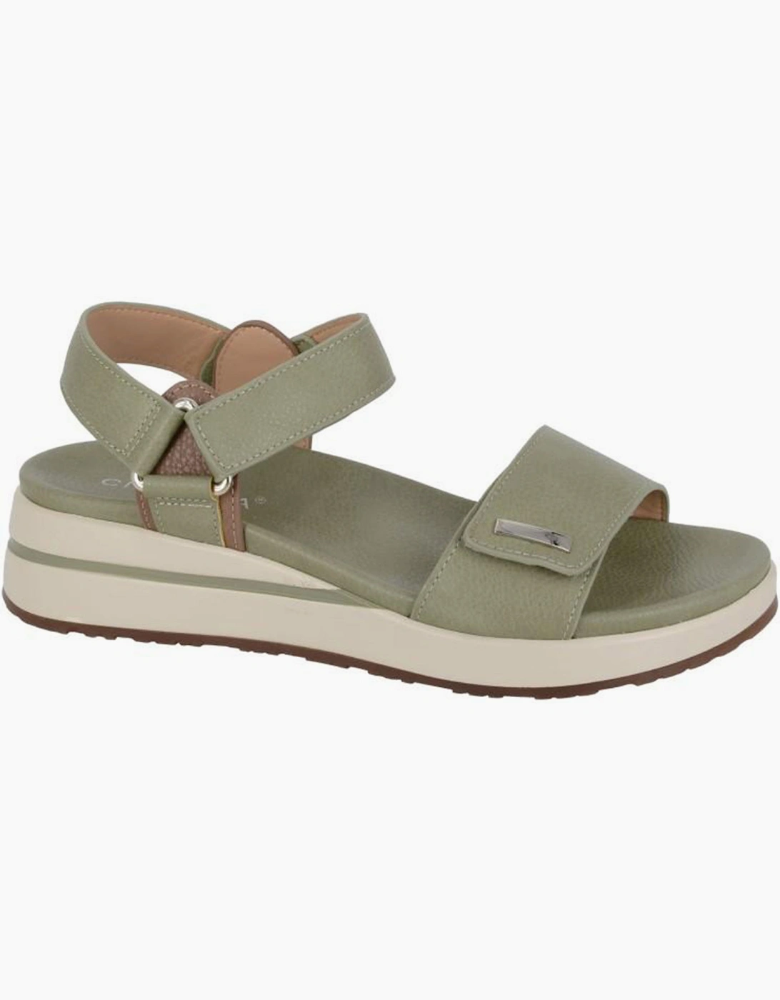 Cipriata Aria Womens Wedge Sandals Green