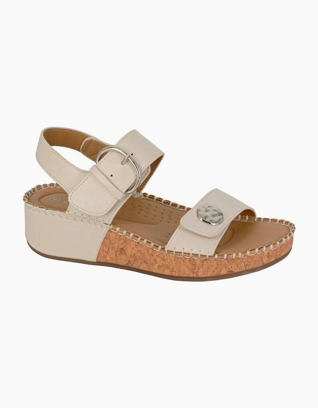 Cipriata Bora Bora Womens Wedge Sandals Beige