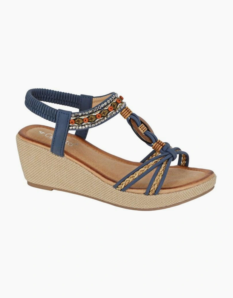 Cipriata Gioela Womens Sandals Navy