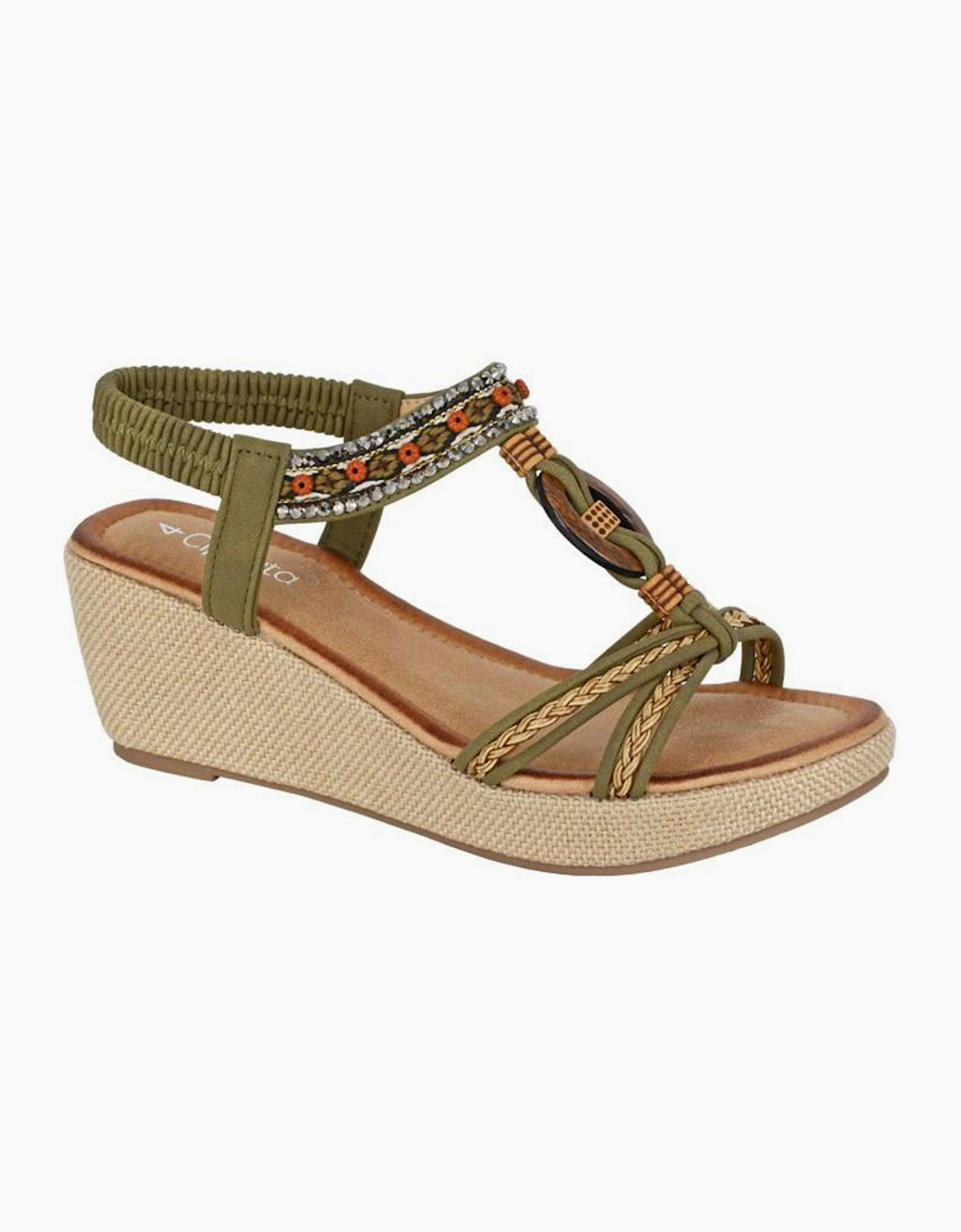 Cipriata Gioela Womens Sandals Green