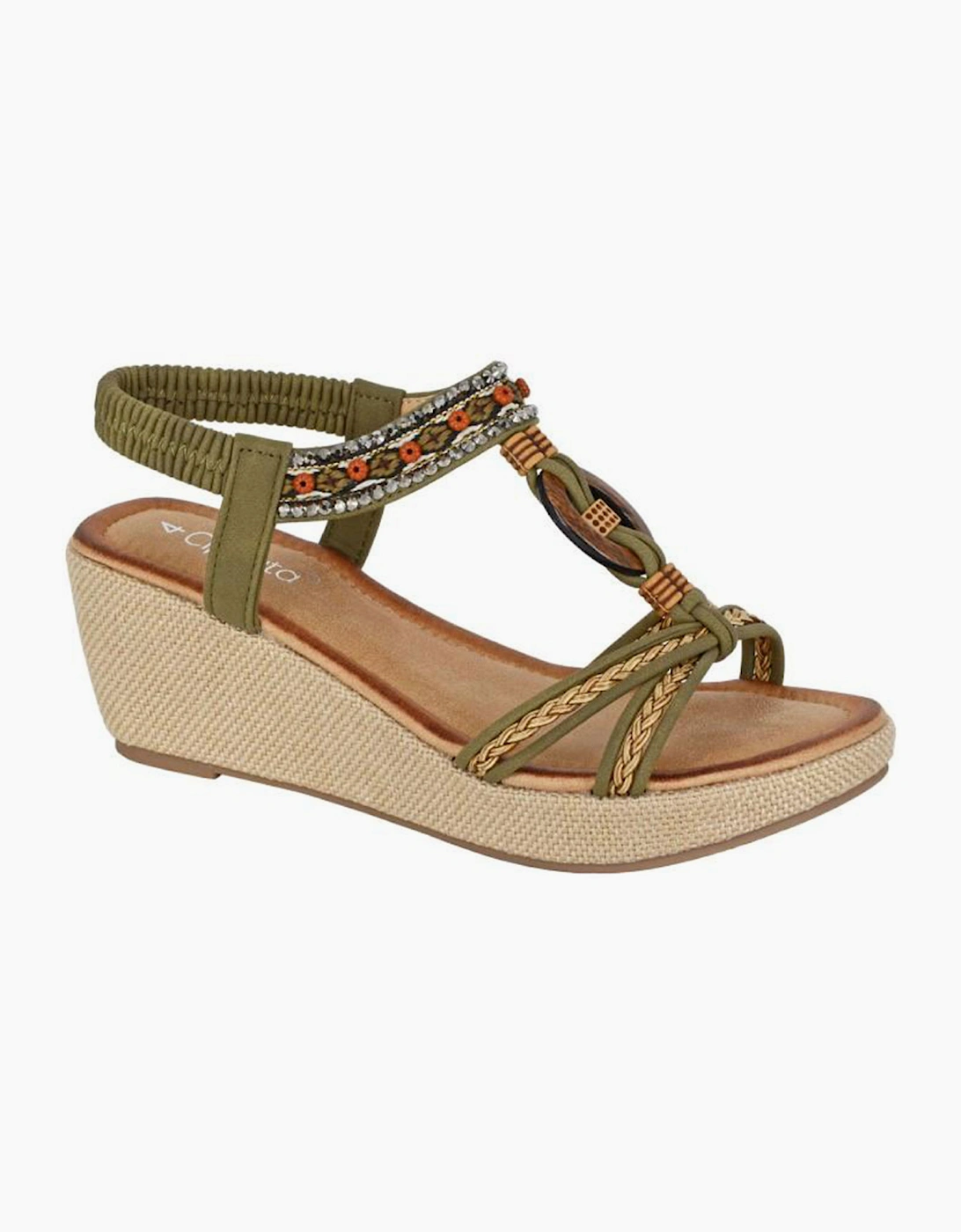 Cipriata Gioela Womens Sandals Green