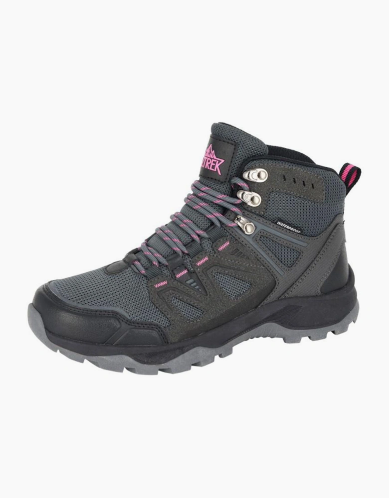 Aztrek Snowdon Waterproof Womens Trail Boots Grey / Pink