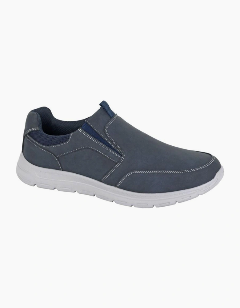 Scimitar Weston Slip On Shoes Navy