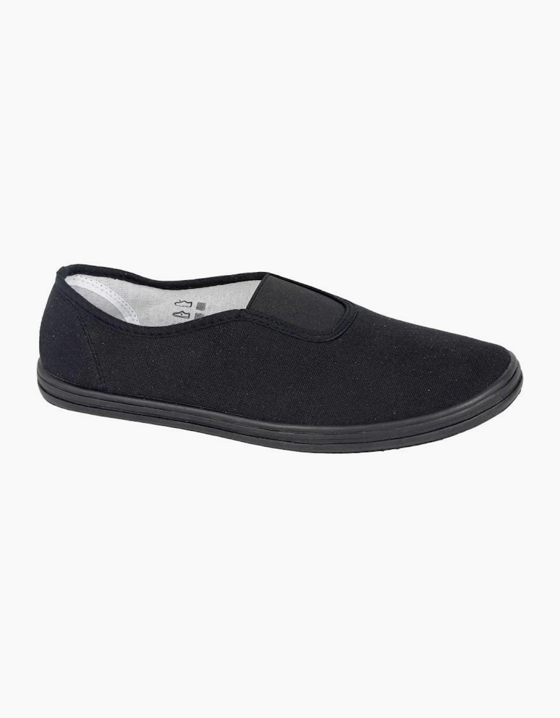 Dek Senior Mens Plimsoll Black
