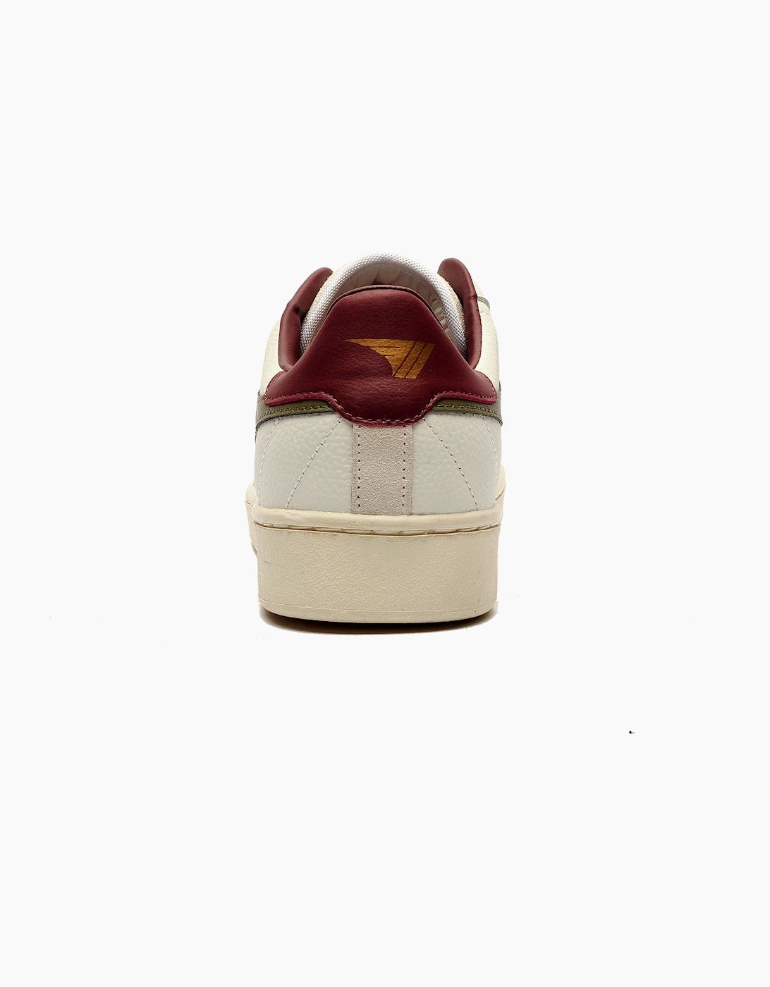 Gola Classics Contact Leather Mens Trainers White / Khaki / Burgundy