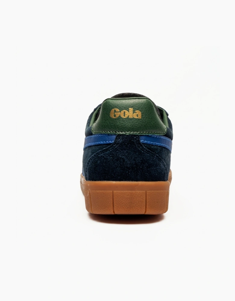 Gola Classics Hurricane Suede Mens Trainers Navy / Sapphire / Evergreen / Gum