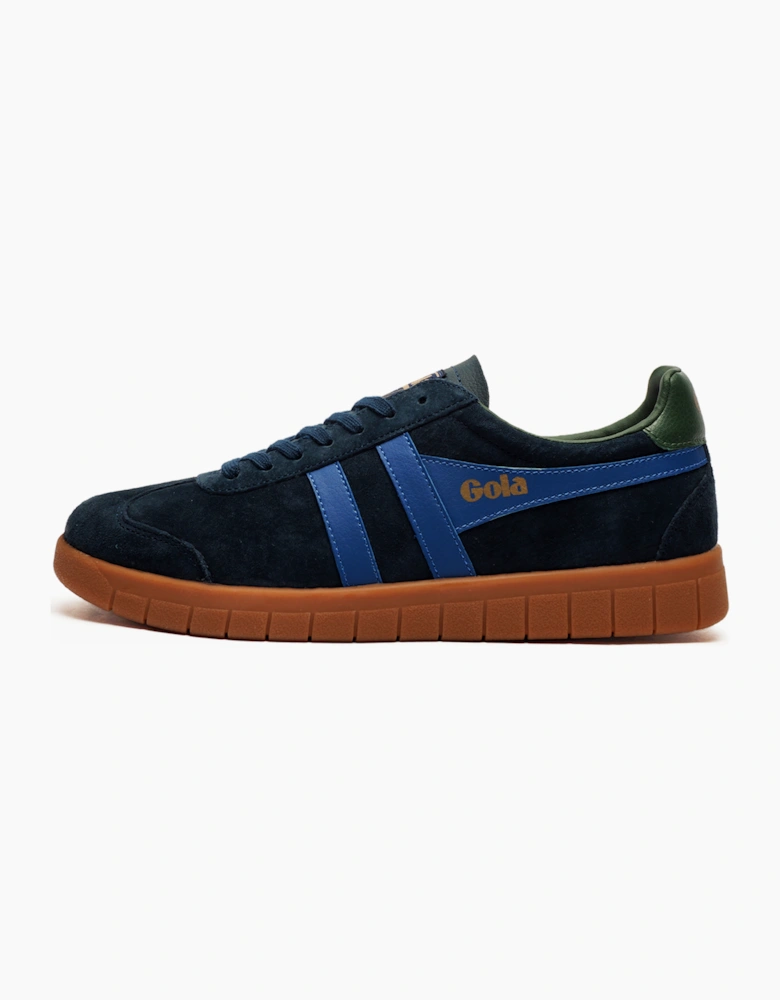 Gola Classics Hurricane Suede Mens Trainers Navy / Sapphire / Evergreen / Gum