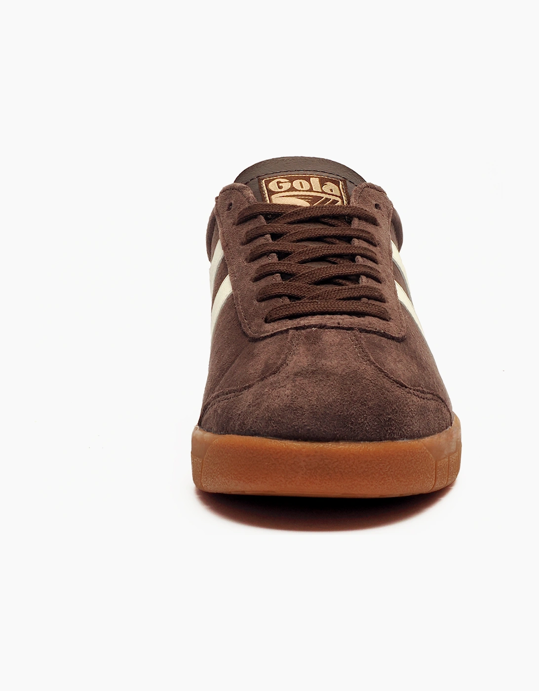 Gola Classics Hurricane Suede Mens Trainers Mocha / Off White / Evergreen / Gum