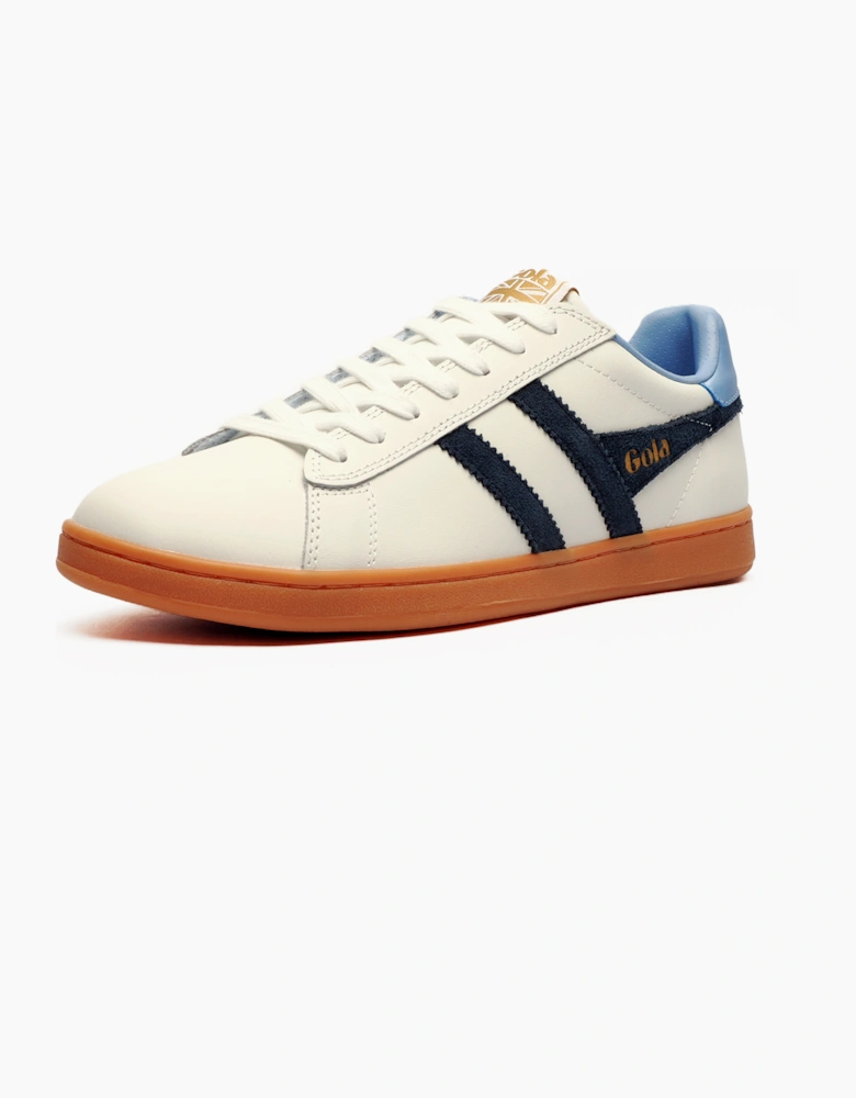 Gola Classics Equipe II Leather Mens Trainers White / Navy / Vista
