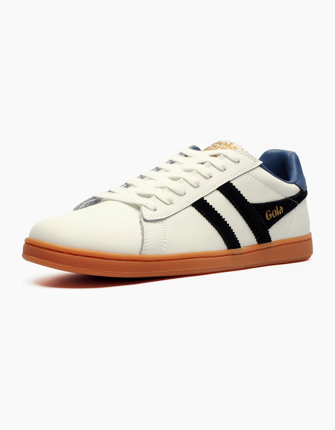 Gola Classics Equipe II Leather Mens Trainers White / Black / Moonlight