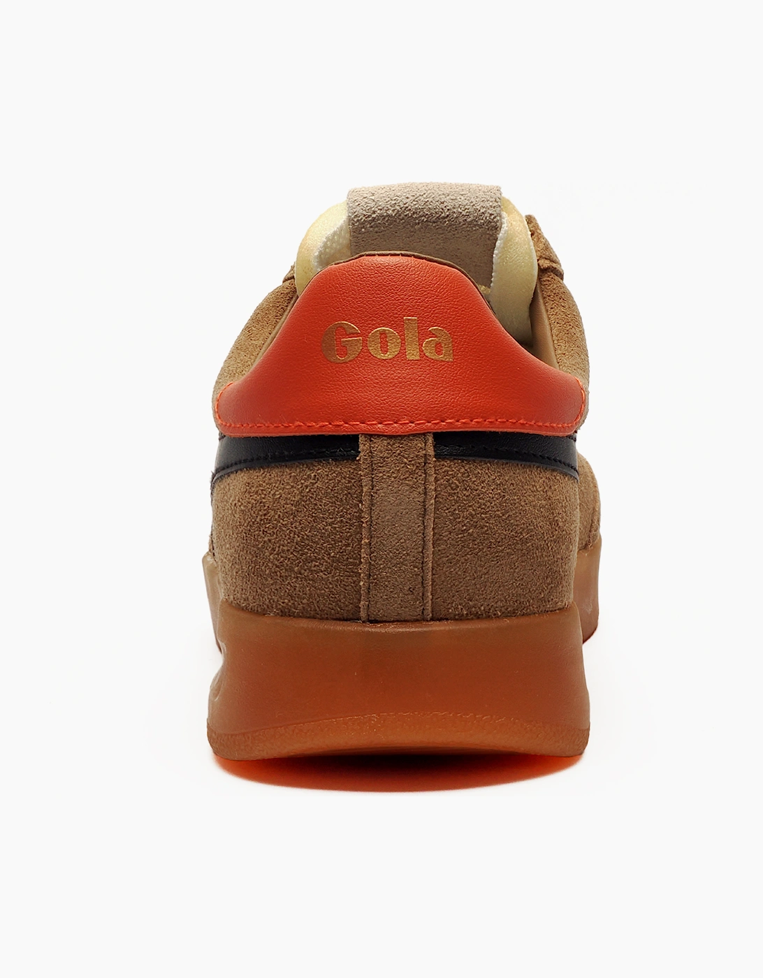 Gola Classics Cyclone Suede Mens Trainers Tobacco / Black / Rust