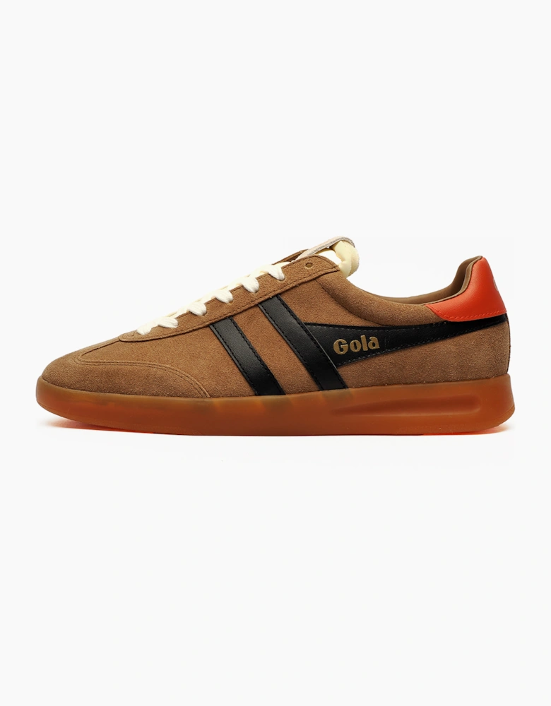 Gola Classics Cyclone Suede Mens Trainers Tobacco / Black / Rust