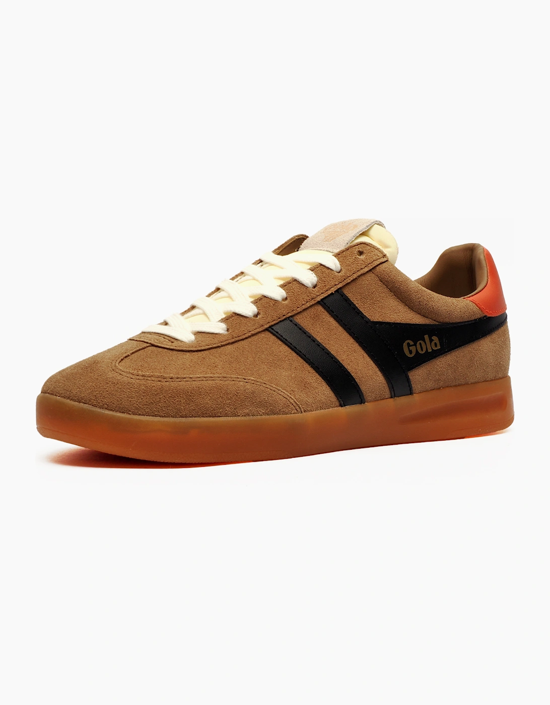 Gola Classics Cyclone Suede Mens Trainers Tobacco / Black / Rust