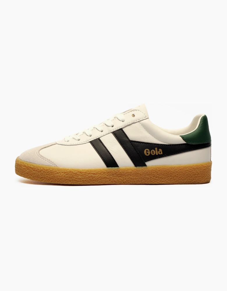 Gola Classics Medallist Leather Mens Trainers White / Black / Green