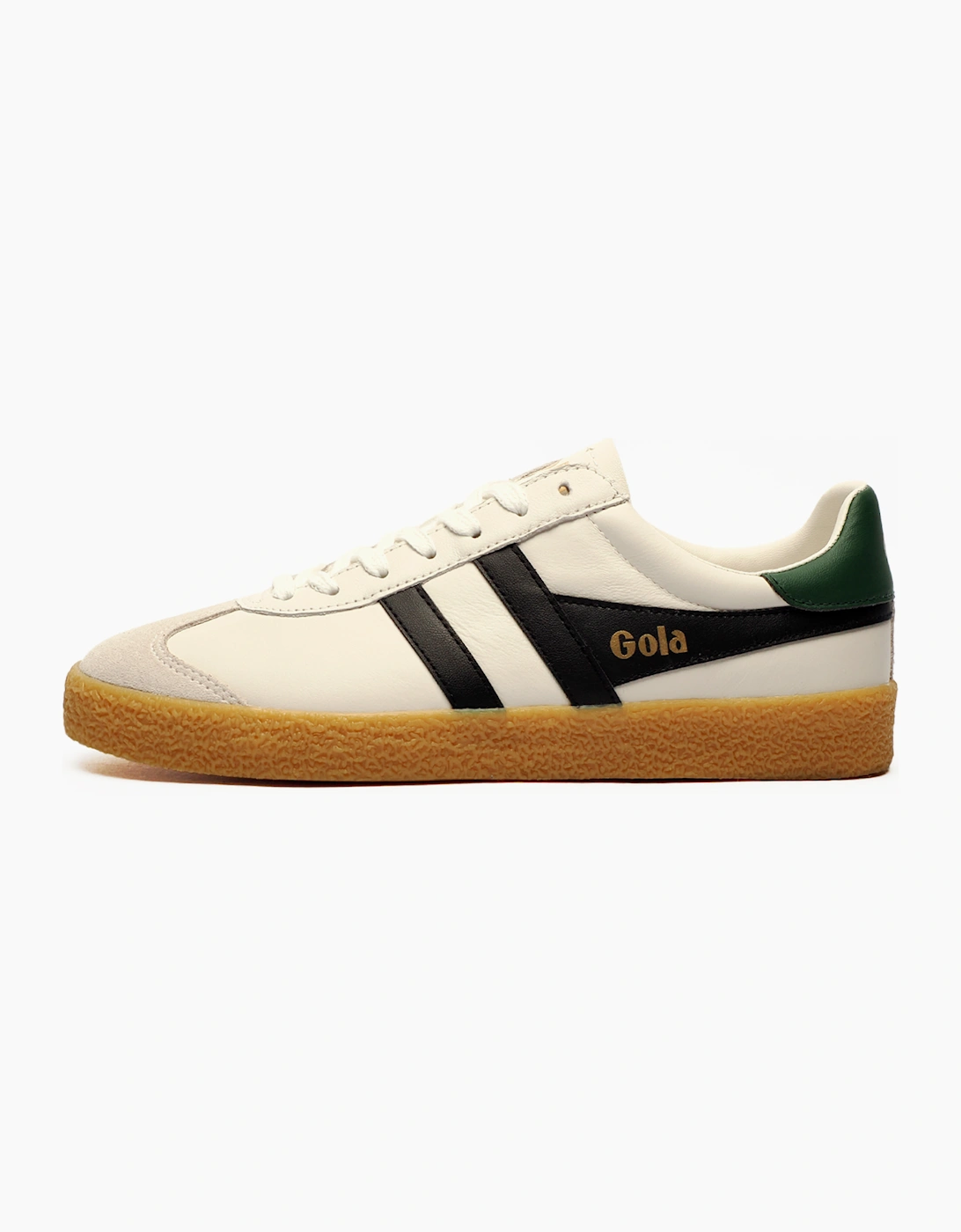 Gola Classics Medallist Leather Mens Trainers White / Black / Green