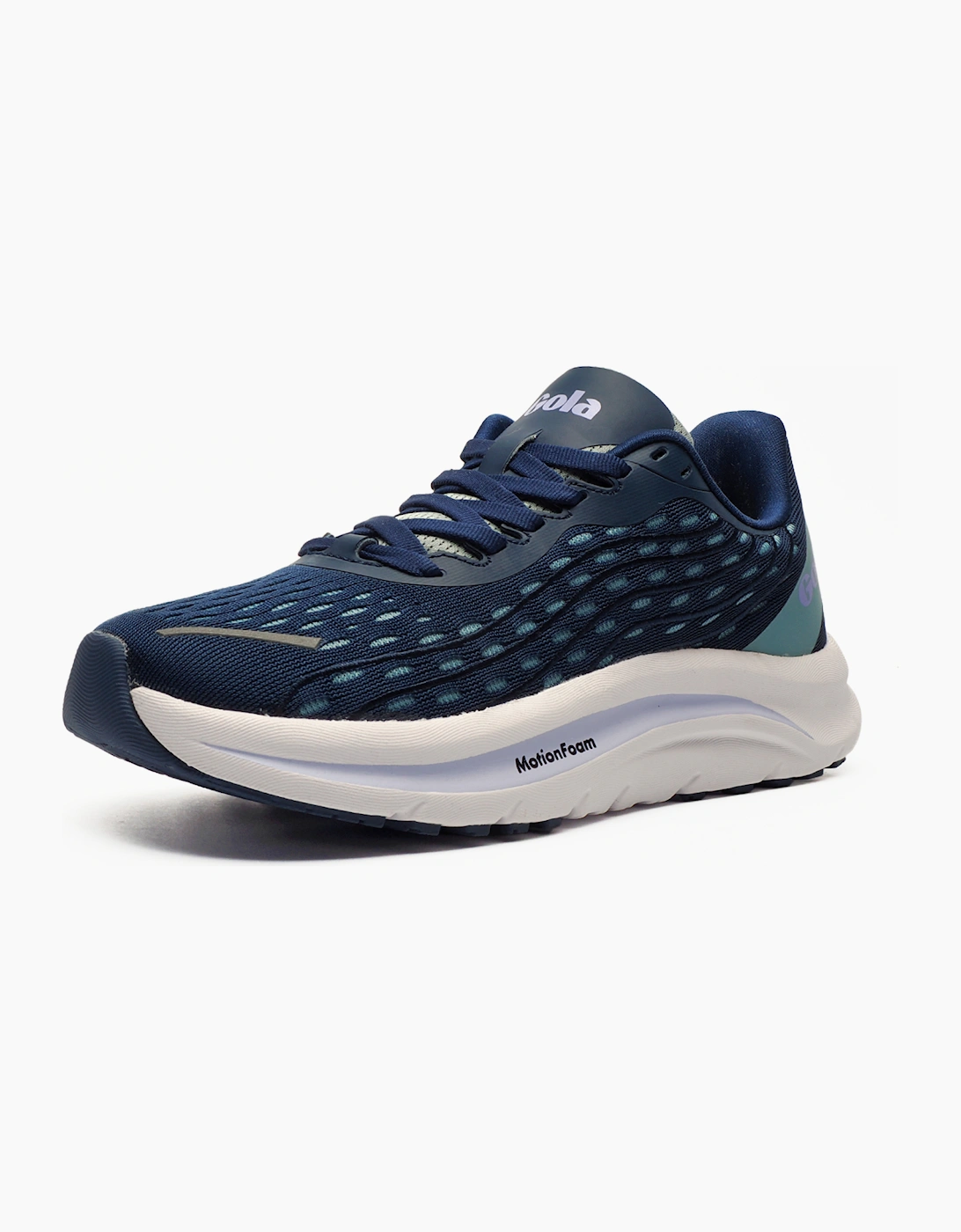 Gola Alzir Speed MotionFoam Womens Running Shoes Navy / Teal / Lilac
