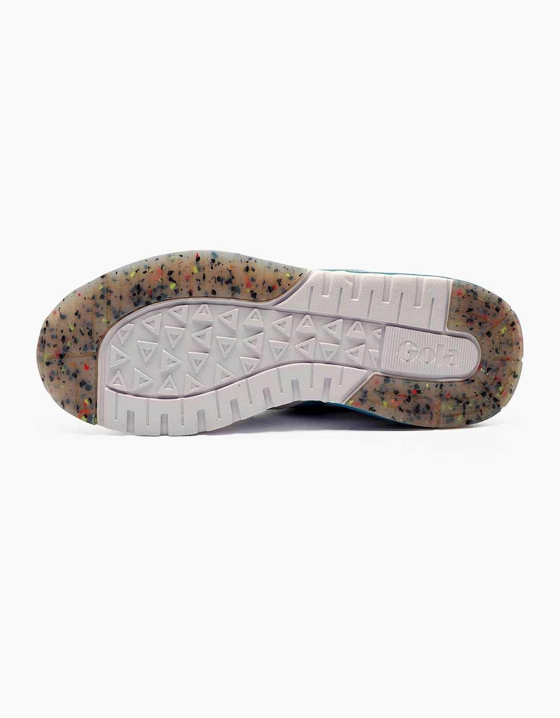 Gola Navis Womens Trainers White / Peacock / Floxglove