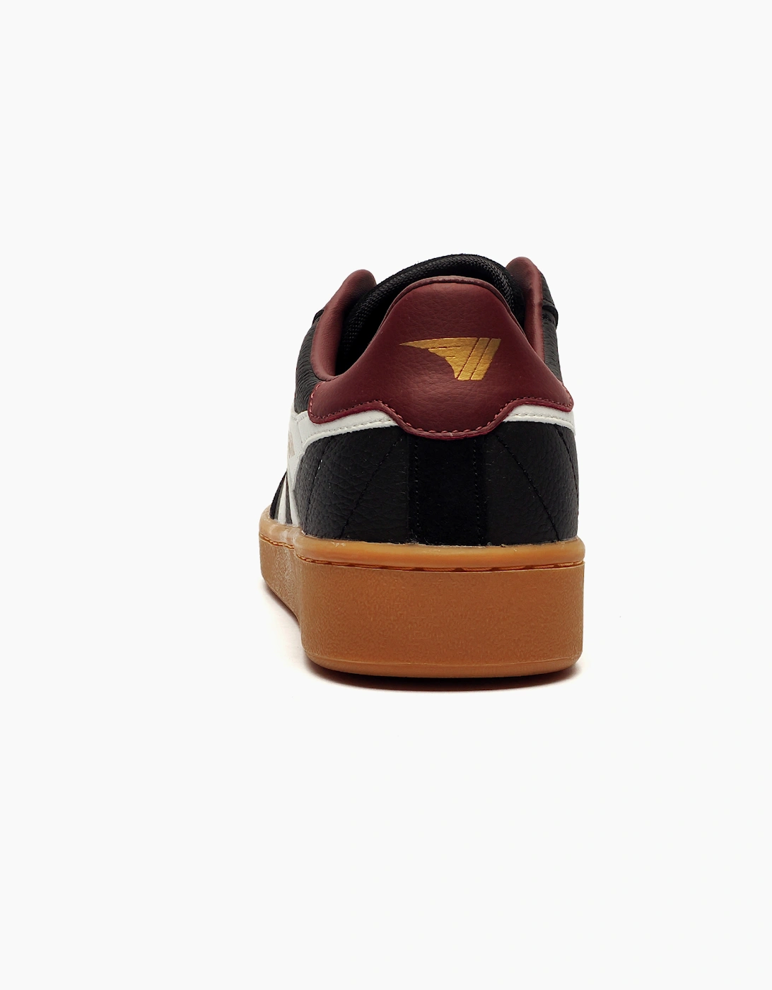 Gola Classics Contact Leather Mens Trainers Black / White / Burgundy