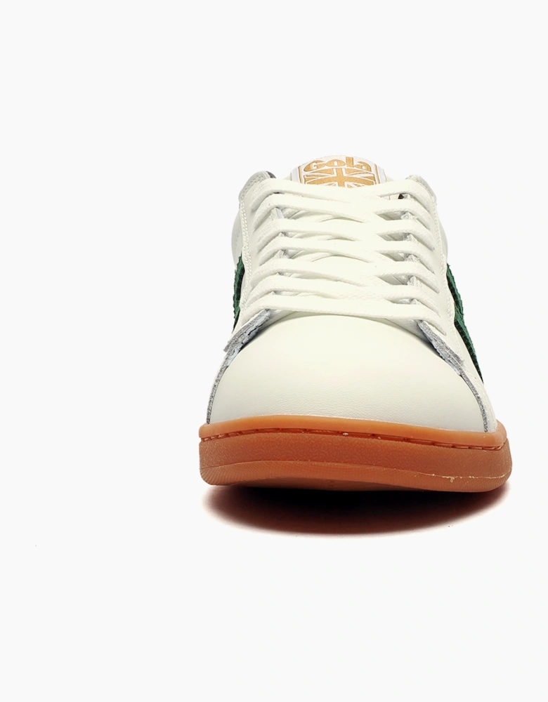 Gola Classics Equipe II Leather Mens Trainers White / Green / Navy