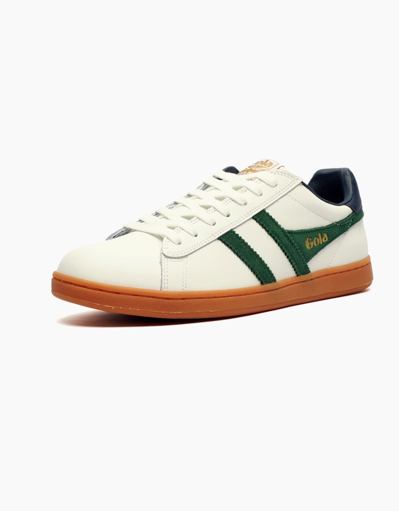 Gola Classics Equipe II Leather Mens Trainers White / Green / Navy