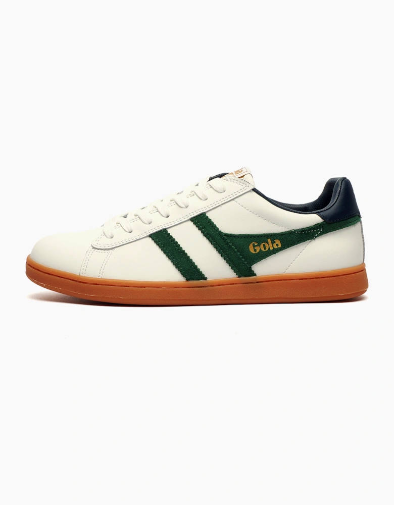 Gola Classics Equipe II Leather Mens Trainers White / Green / Navy