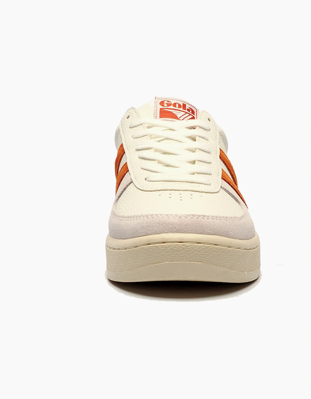 Gola Classics Grandslam Trident Mens Trainers White / Off White / Moody Orange / Tobacco