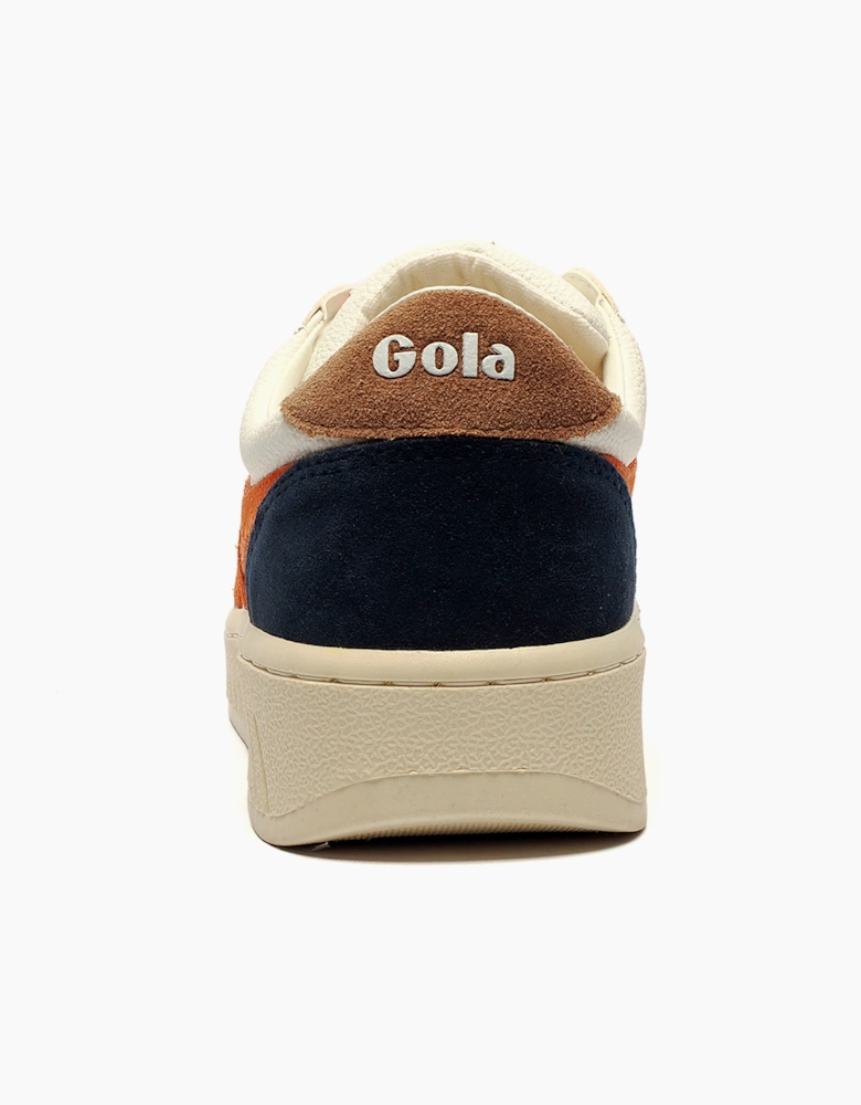 Gola Classics Grandslam Trident Mens Trainers White / Off White / Moody Orange / Tobacco