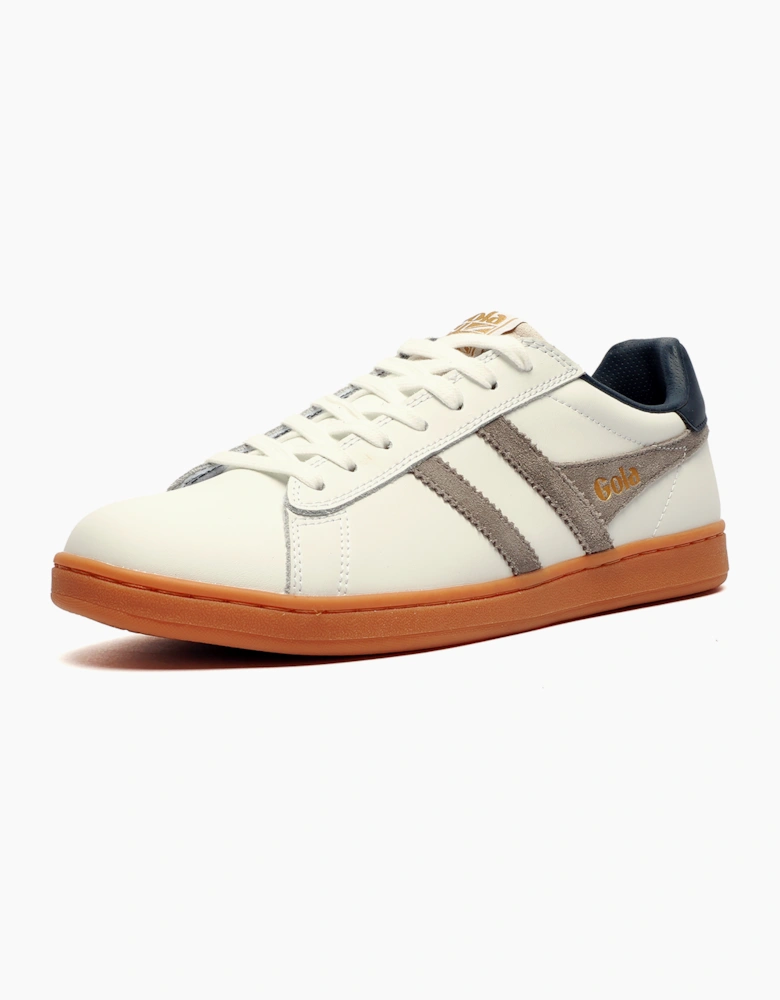 Gola Classics Equipe II Leather Mens Trainers White / Cement / Navy