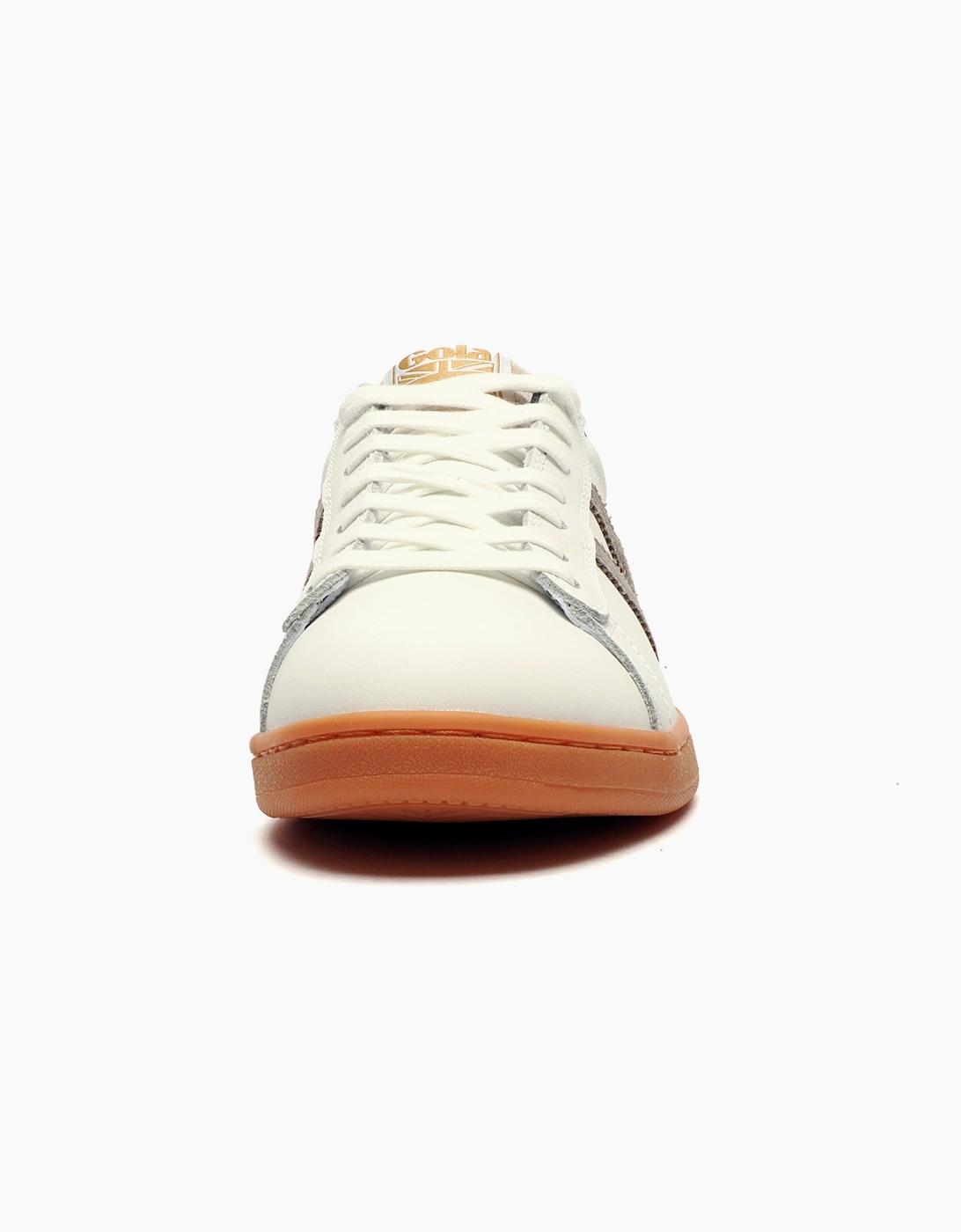 Gola Classics Equipe II Leather Mens Trainers White / Cement / Navy