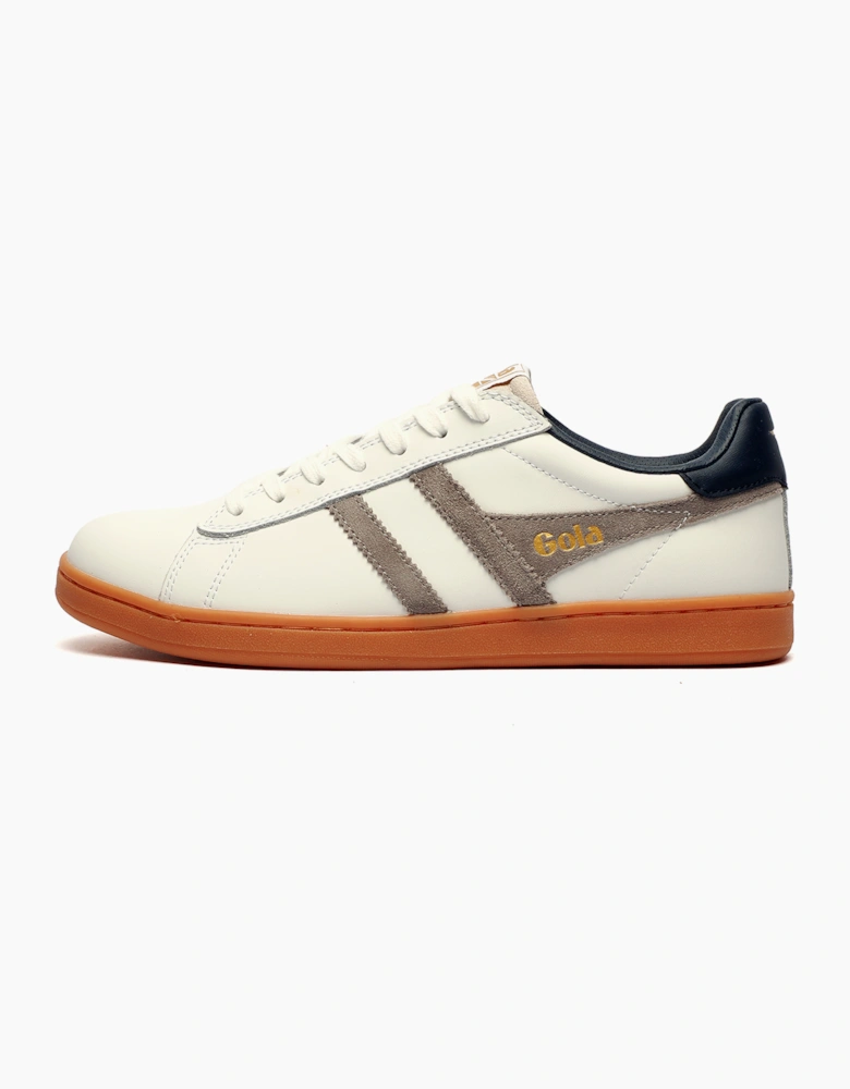 Gola Classics Equipe II Leather Mens Trainers White / Cement / Navy