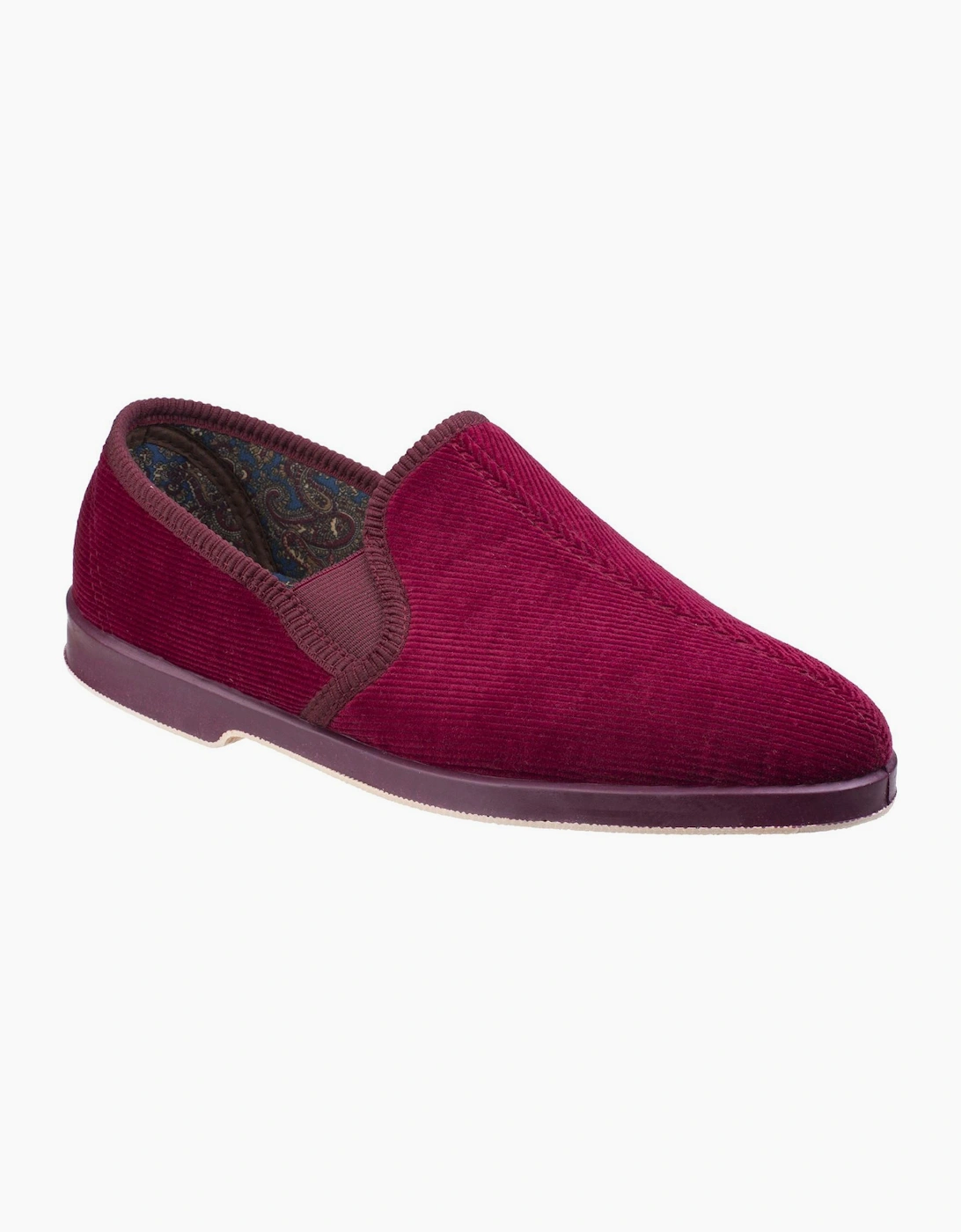 GBS Twin Gusset Mens Slippers Wine