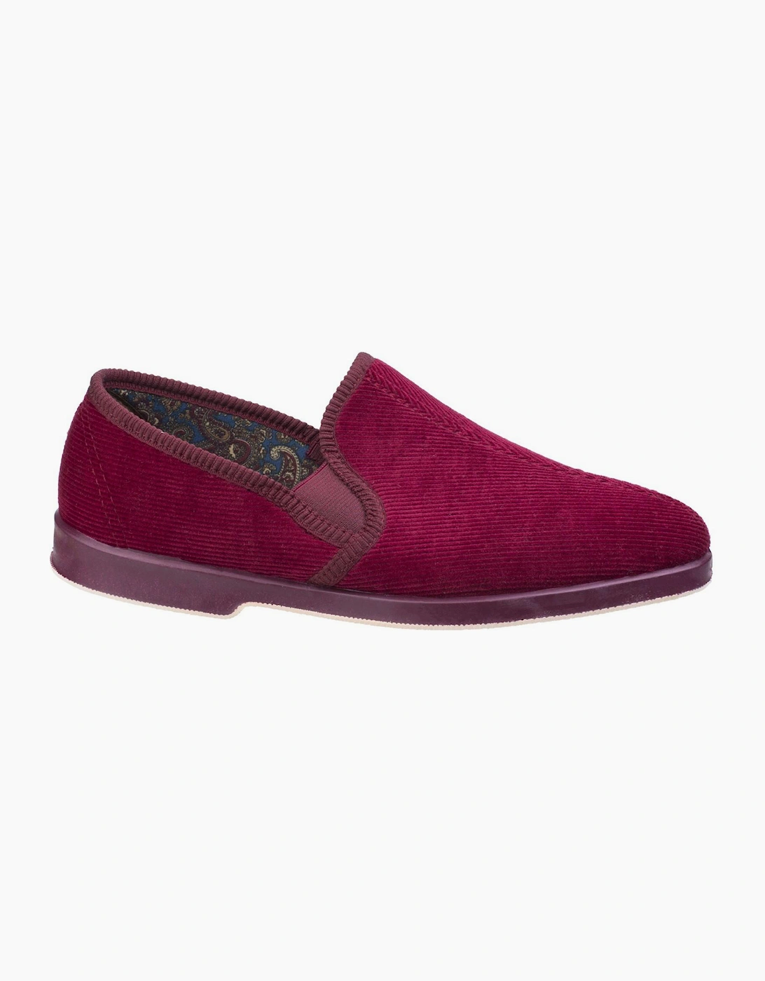 GBS Twin Gusset Mens Slippers Wine