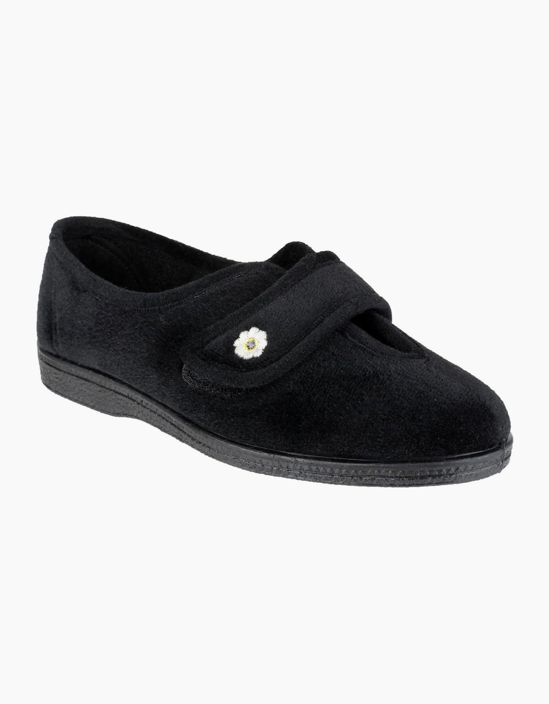 Mirak Andrea Touch Fastening Slipper Womens Black