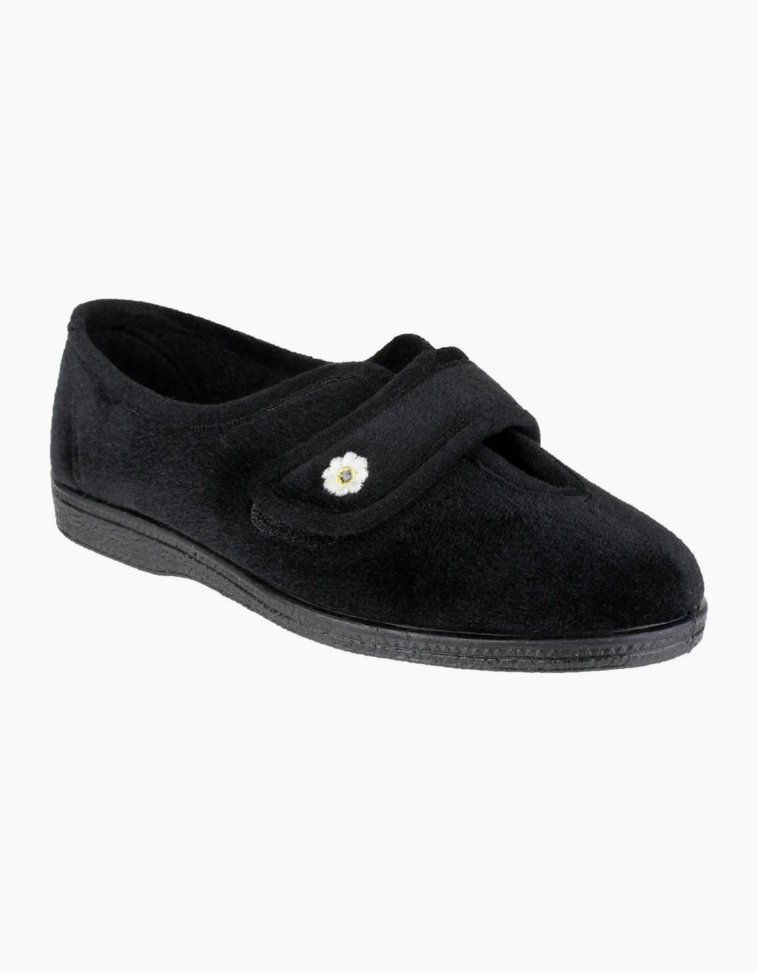 Mirak Andrea Touch Fastening Slipper Womens Black