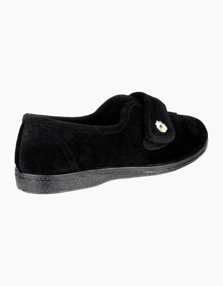 Mirak Andrea Touch Fastening Slipper Womens Black