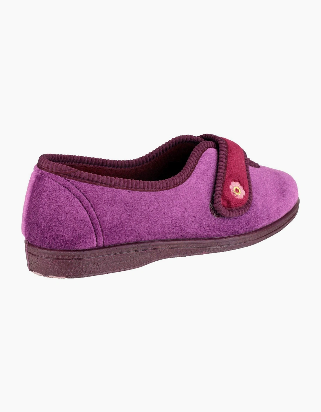 Mirak Andrea Touch Fastening Slipper Womens Wine