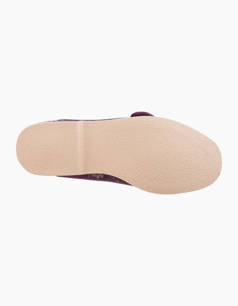 GBS Wilma Slipper Womens (Wide Fit) Wine