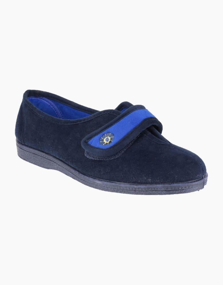 Mirak Andrea Touch Fastening Slipper Womens Navy