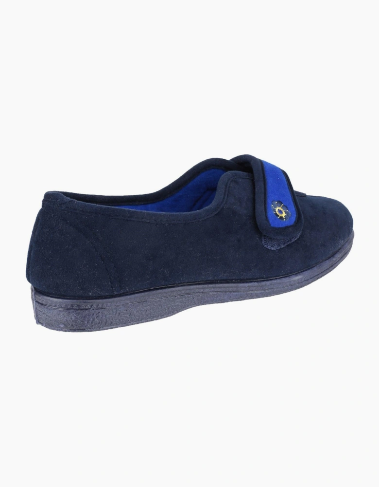 Mirak Andrea Touch Fastening Slipper Womens Navy