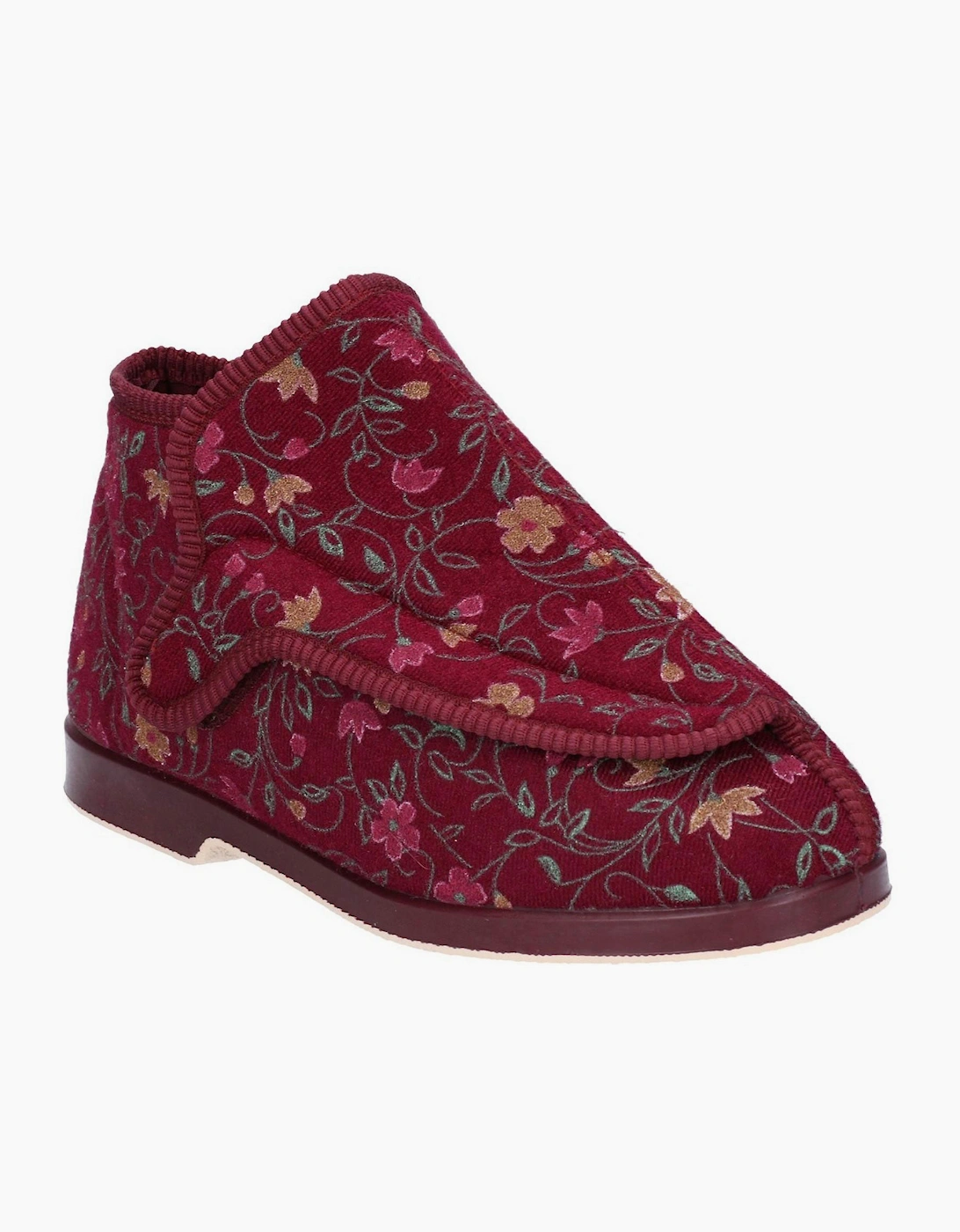 GBS Rhona Womens (Extra Wide Fit) Slippers Wine