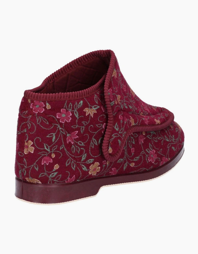 GBS Rhona Womens (Extra Wide Fit) Slippers Wine