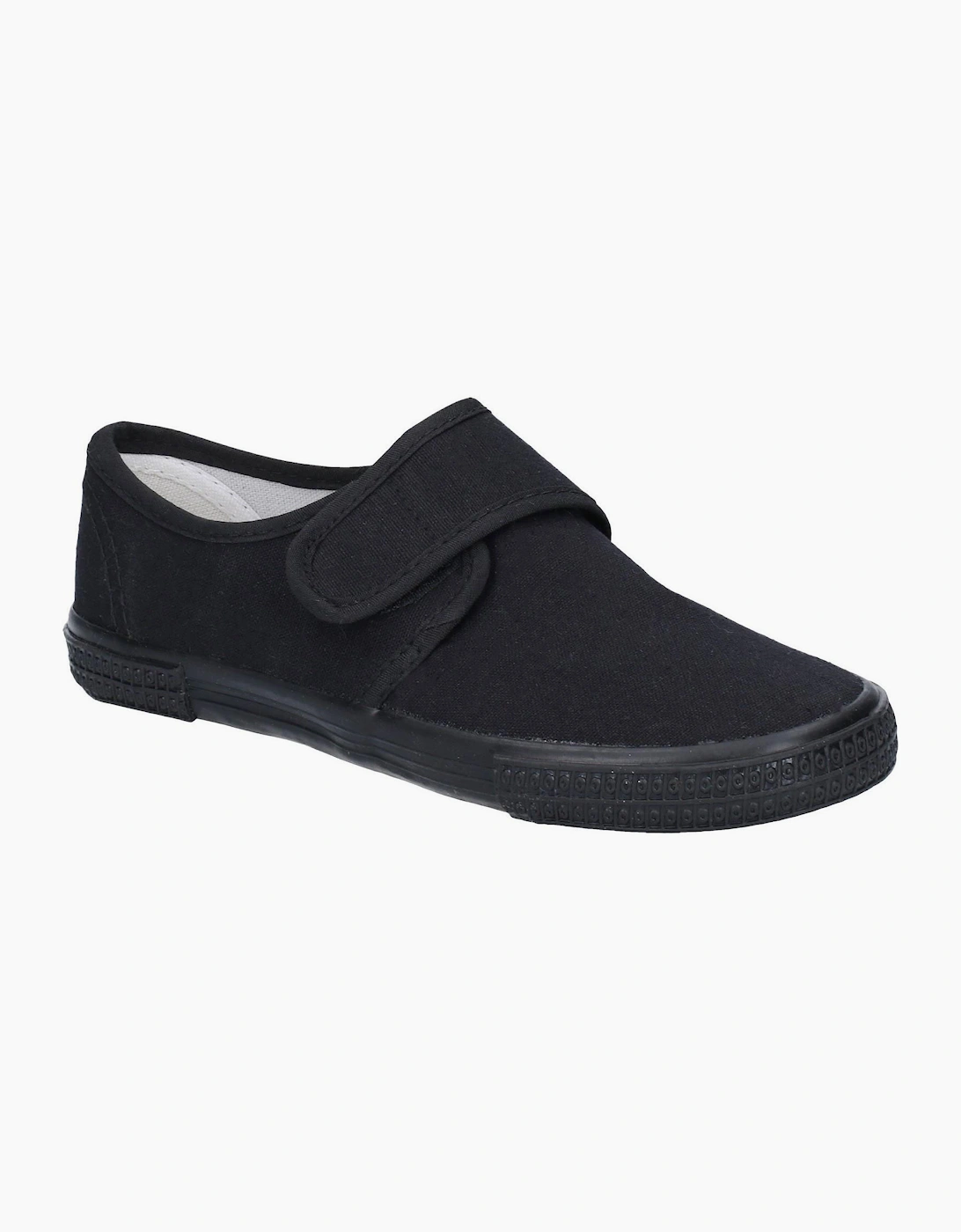 Mirak Plimsolls Touch Fastening Unisex Black