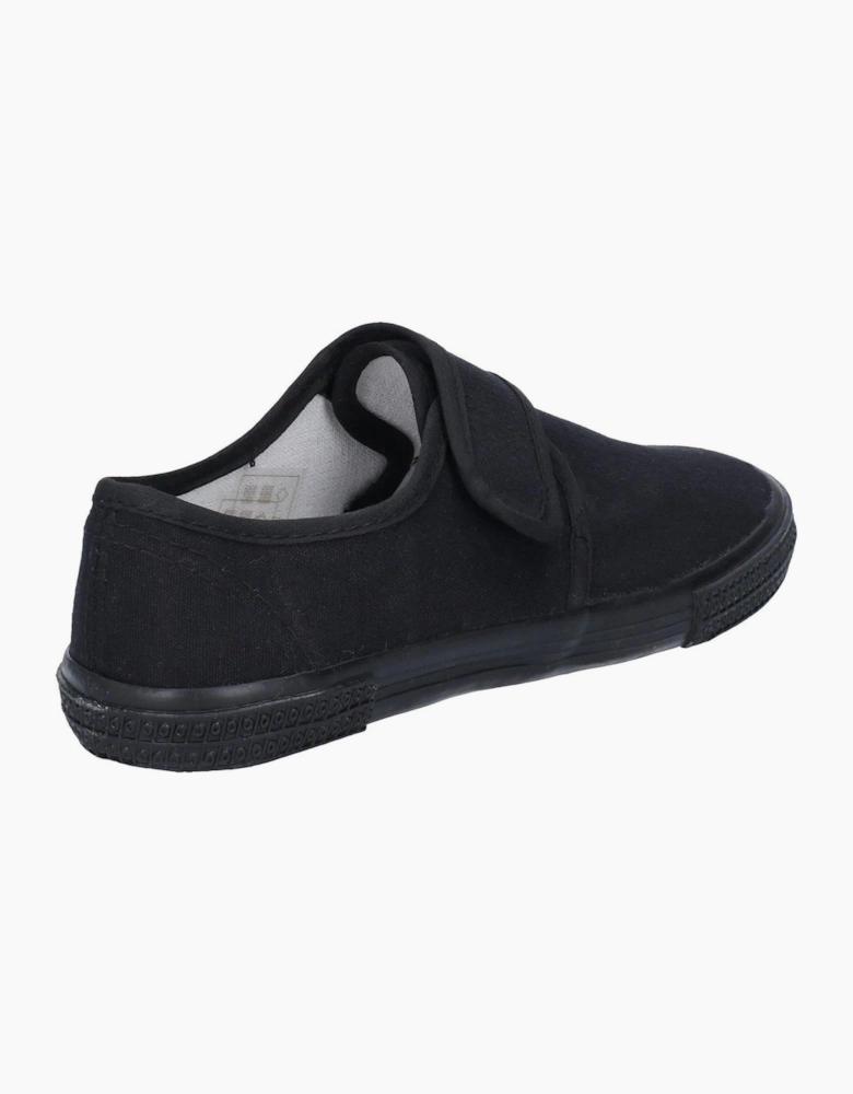 Mirak Plimsolls Touch Fastening Unisex Black