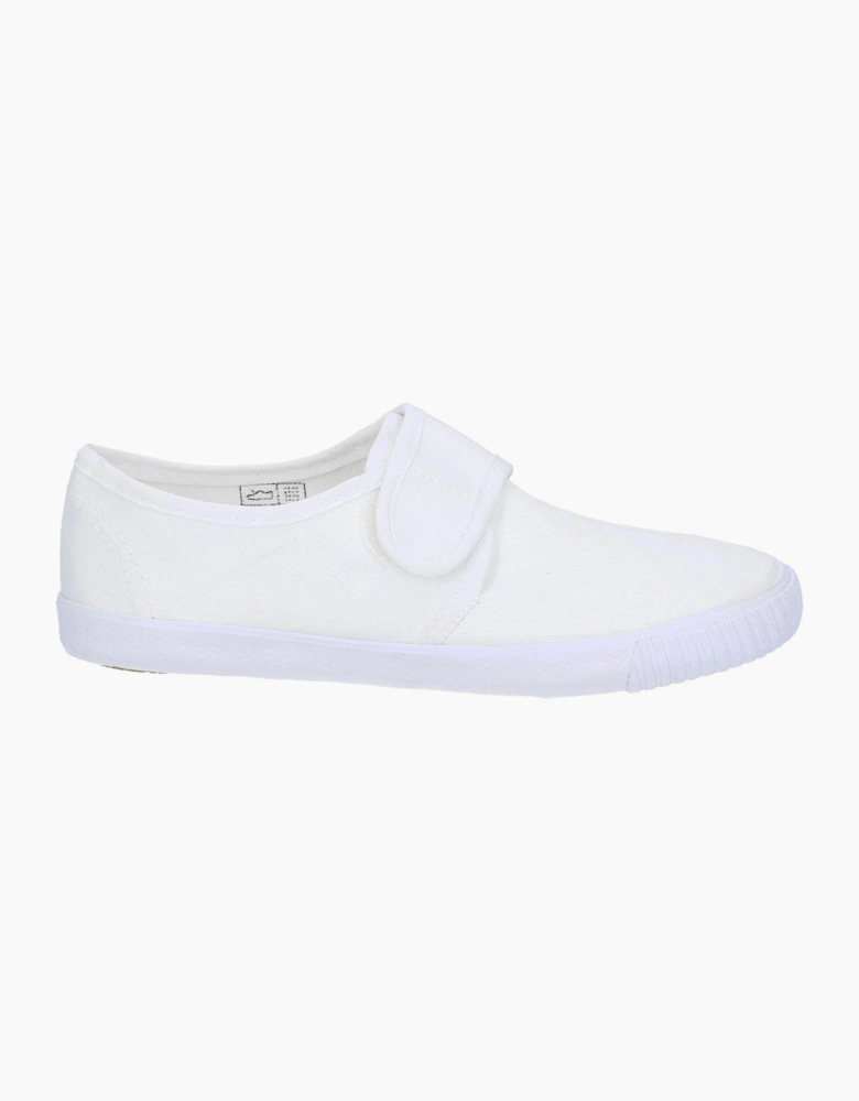 Mirak Plimsolls Touch Fastening Juniors White