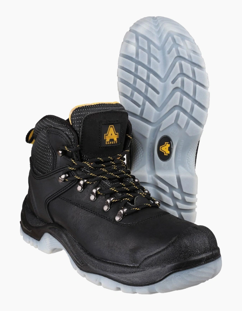 Amblers Safety Amblers FS199 Antistatic Mens Lace Up Hiker Safety Boot Black