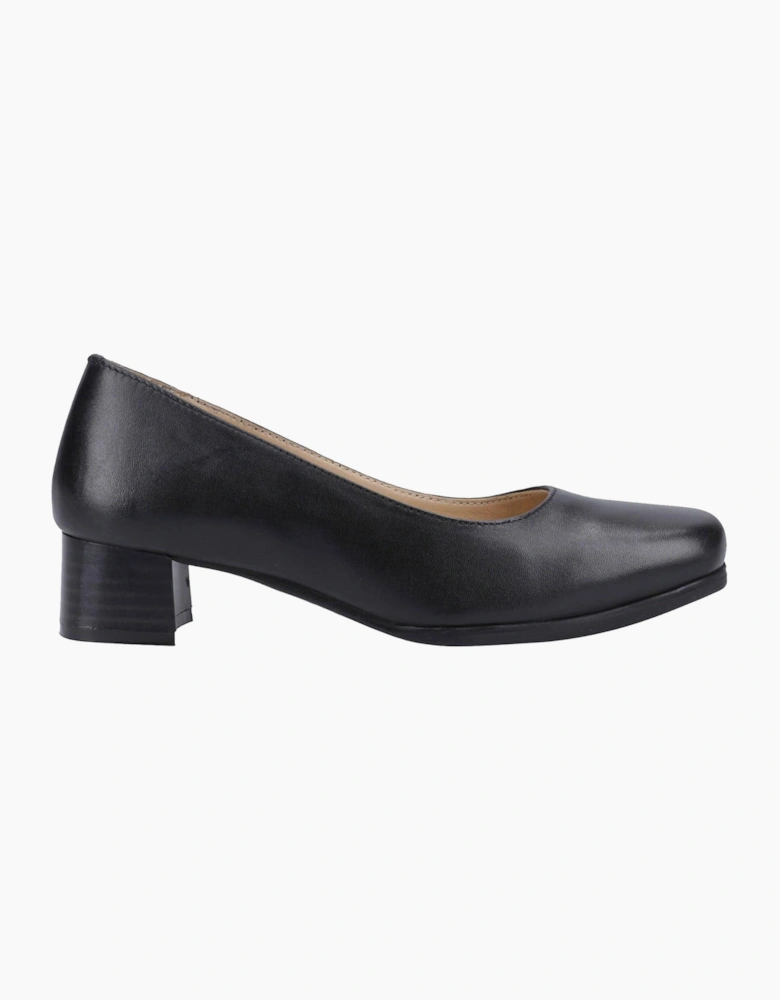 Amblers Safety Amblers Walford Womens Court Shoes (Wide Fit) Black