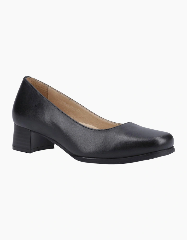 Amblers Safety Amblers Walford Womens Court Shoes (Wide Fit) Black