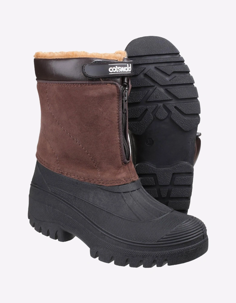 Cotswold Venture Waterproof Winter Boot Junior Brown