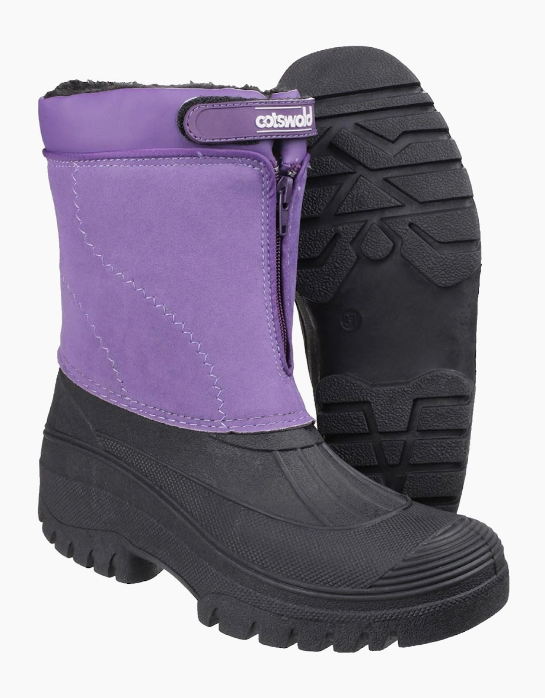 Cotswold Venture Waterproof Winter Boot Junior Purple